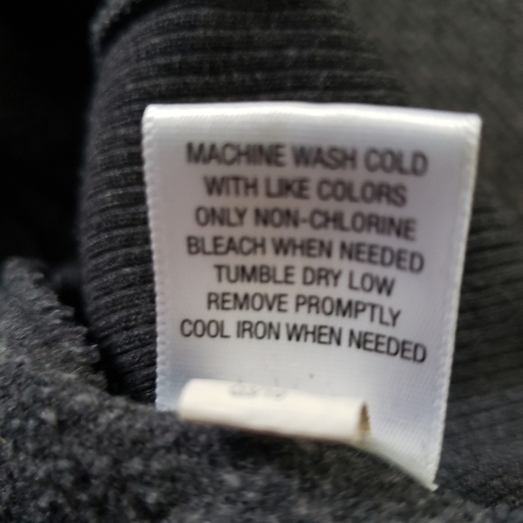 Converse Cowel Neck Long Pullover Sweater Womens L Grey Stretch Top - Picture 7 of 9